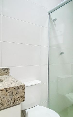 Casa de condomínio para alugar com 60m², 2 quartos e sem vaga Casa de condomínio para alugar com 60m², 2 quartos e sem vagaBanheiro social
