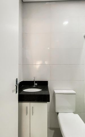 Casa de condomínio para alugar com 60m², 2 quartos e sem vaga Casa de condomínio para alugar com 60m², 2 quartos e sem vagaBanheiro da Suíte