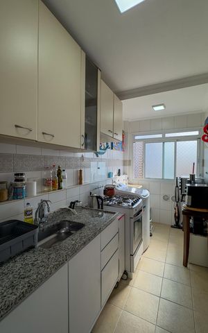 Apartamento à venda com 55m², 2 quartos e 1 vagaCozinha e Área de Serviço