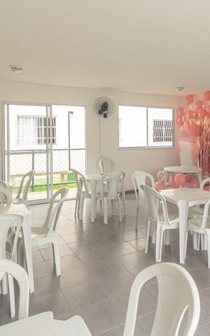 Apartamento para alugar com 40m², 2 quartos e 1 vaga Apartamento para alugar com 40m², 2 quartos e 1 vagaÁrea comum - Salão de festas