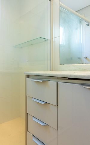 Apartamento para alugar com 151m², 3 quartos e 3 vagas Apartamento para alugar com 151m², 3 quartos e 3 vagasBanheiro da Suíte 3