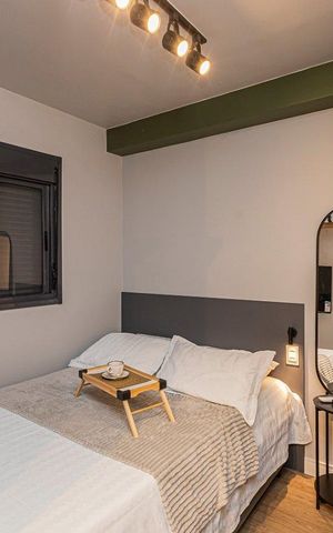 Studio para alugar com 26m², 1 quarto e sem vaga Studio para alugar com 26m², 1 quarto e sem vagaSala / Quarto