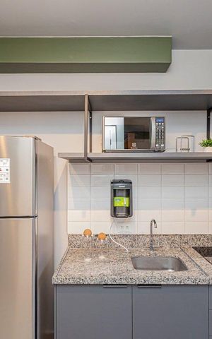 Studio para alugar com 26m², 1 quarto e sem vaga Studio para alugar com 26m², 1 quarto e sem vagaCozinha