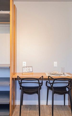 Studio para alugar com 26m², 1 quarto e sem vaga Studio para alugar com 26m², 1 quarto e sem vagaSala / Quarto