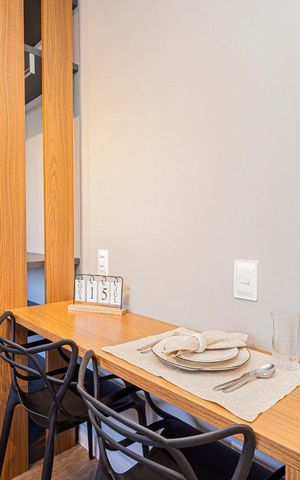 Studio para alugar com 26m², 1 quarto e sem vaga Studio para alugar com 26m², 1 quarto e sem vagaSala / Quarto