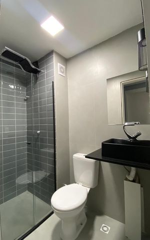 Apartamento para alugar com 37m², 2 quartos e sem vaga Apartamento para alugar com 37m², 2 quartos e sem vagaBanheiro
