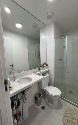 Apartamento à venda com 37m², 1 quarto e 1 vaga Apartamento à venda com 37m², 1 quarto e 1 vagaBanheiro