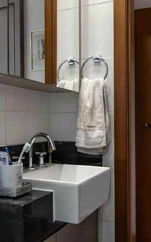 Apartamento para alugar com 137m², 2 quartos e 2 vagasBanheiro social