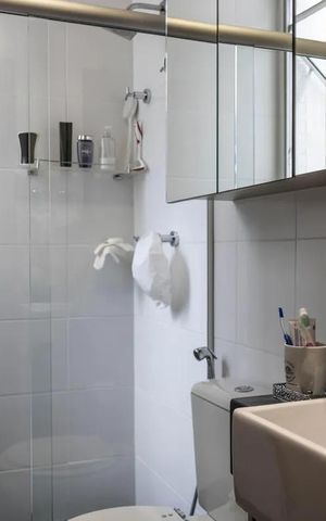 Apartamento para alugar com 137m², 2 quartos e 2 vagasBanheiro social