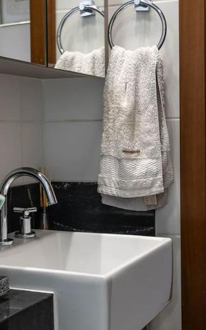 Apartamento para alugar com 137m², 2 quartos e 2 vagasBanheiro social