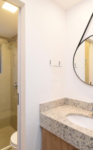 Studio à venda com 30m², 1 quarto e sem vagaBanheiro do Studio