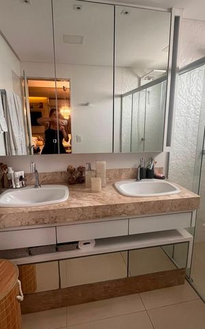 Apartamento para alugar com 148m², 3 quartos e 3 vagas Apartamento para alugar com 148m², 3 quartos e 3 vagasBanheiro social