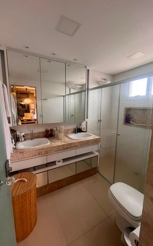 Apartamento para alugar com 148m², 3 quartos e 3 vagas Apartamento para alugar com 148m², 3 quartos e 3 vagasBanheiro social