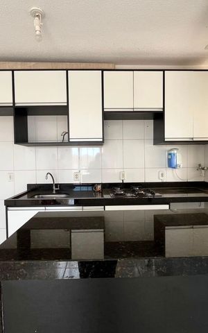 Apartamento para alugar com 45m², 2 quartos e 1 vaga Apartamento para alugar com 45m², 2 quartos e 1 vagaCozinha e Área de Serviço