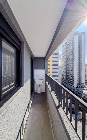 Studio à venda com 27m², 1 quarto e sem vagaVaranda da Sala