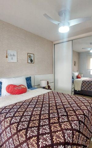 Apartamento à venda com 45m², 1 quarto e 1 vagaQuarto