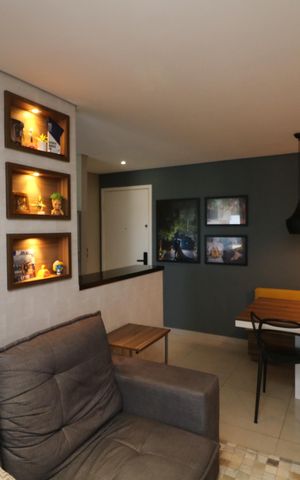 Apartamento à venda com 49m², 2 quartos e 2 vagasSala