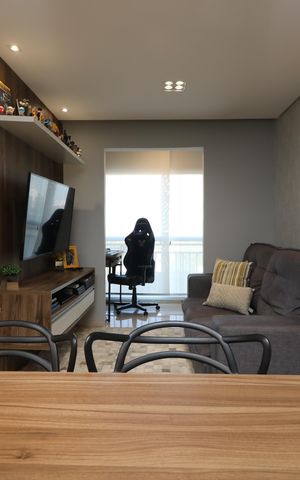 Apartamento à venda com 49m², 2 quartos e 2 vagasSala
