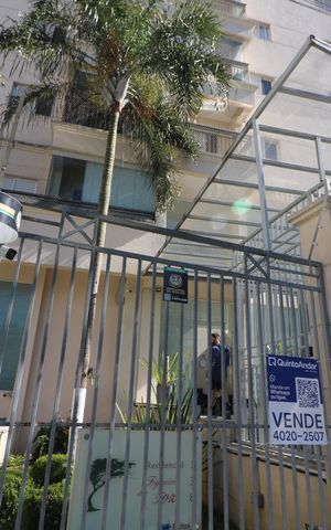 Apartamento à venda com 49m², 2 quartos e 2 vagasFachada e portaria