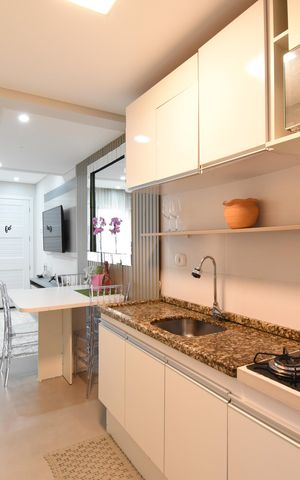 Casa de condomínio para alugar com 99m², 2 quartos e 1 vagaCozinha