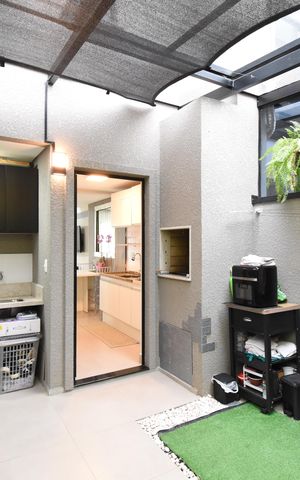 Casa de condomínio para alugar com 99m², 2 quartos e 1 vagaÁrea gourmet