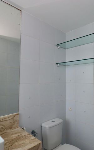 Apartamento para alugar com 50m², 1 quarto e 1 vaga Apartamento para alugar com 50m², 1 quarto e 1 vagaBanheiro
