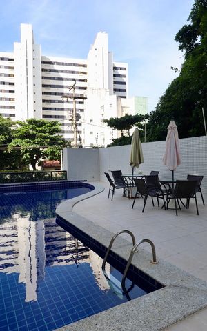 Apartamento para alugar com 50m², 1 quarto e 1 vaga Apartamento para alugar com 50m², 1 quarto e 1 vagaÁrea comum - Piscina