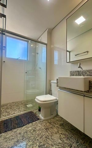 Apartamento à venda com 57m², 1 quarto e 2 vagas Apartamento à venda com 57m², 1 quarto e 2 vagasBanheiro