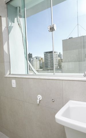 Studio à venda com 43m², 1 quarto e 1 vagaCozinha e Área de Serviço