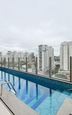 Studio à venda com 25m², 1 quarto e sem vagaPiscina 