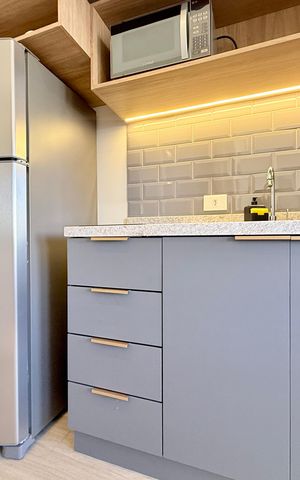 Studio à venda com 25m², 1 quarto e sem vagaCozinha