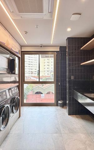Studio à venda com 25m², 1 quarto e sem vagaLavanderia 