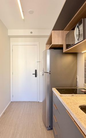 Studio à venda com 25m², 1 quarto e sem vagaCozinha