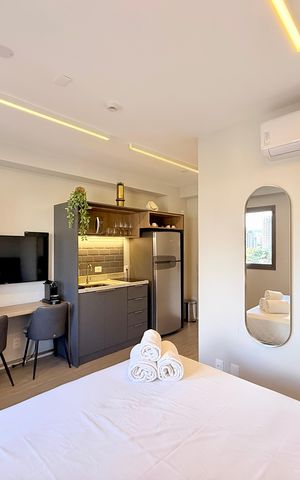 Studio à venda com 25m², 1 quarto e sem vaga Studio à venda com 25m², 1 quarto e sem vagaQuarto