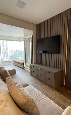 Apartamento para alugar com 68m², 1 quarto e 2 vagas Apartamento para alugar com 68m², 1 quarto e 2 vagasSala