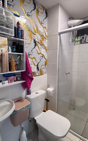 Apartamento à venda com 58m², 2 quartos e sem vaga Apartamento à venda com 58m², 2 quartos e sem vagaBanheiro