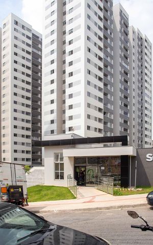Apartamento à venda com 45m², 2 quartos e 1 vagaFachada e portaria