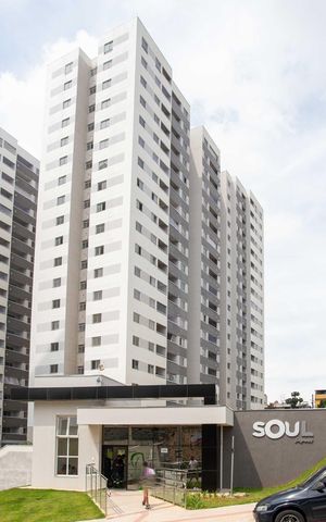Apartamento à venda com 45m², 2 quartos e 1 vagaFachado do condomínio