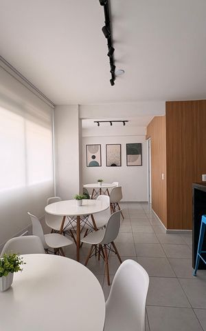 Apartamento à venda com 33m², 2 quartos e 1 vagaÁrea comum - Salão de festas