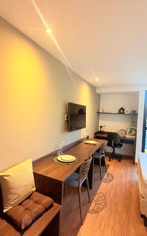 Studio para alugar com 25m², 1 quarto e 1 vaga
