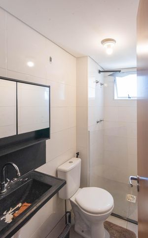 Apartamento para alugar com 45m², 1 quarto e 1 vaga Apartamento para alugar com 45m², 1 quarto e 1 vagaBanheiro