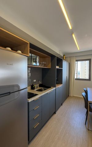 Studio à venda com 25m², 1 quarto e sem vaga