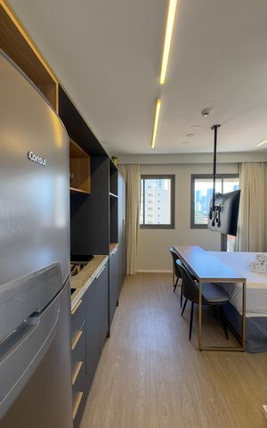 Studio à venda com 25m², 1 quarto e sem vaga