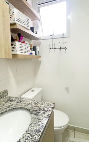 Apartamento à venda com 50m², 2 quartos e 1 vaga Apartamento à venda com 50m², 2 quartos e 1 vagaBanheiro