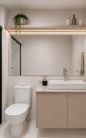 Apartamento para alugar com 34m², 2 quartos e sem vaga Apartamento para alugar com 34m², 2 quartos e sem vagaBanheiro