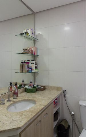 Apartamento para alugar com 92m², 3 quartos e 2 vagasBanheiro do Quarto 3 suíte