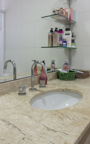 Apartamento para alugar com 92m², 3 quartos e 2 vagasBanheiro do Quarto 3 suíte