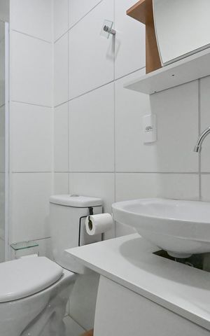 Apartamento para alugar com 36m², 2 quartos e sem vagaBanheiro