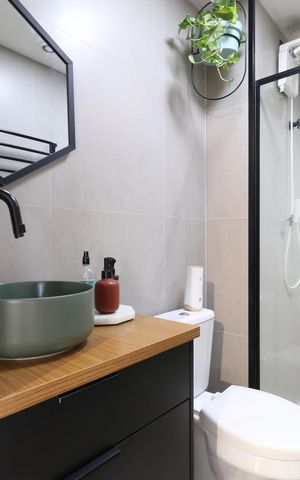 Apartamento à venda com 34m², 1 quarto e sem vagaBanheiro 