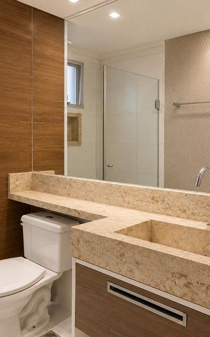 Apartamento à venda com 96m², 3 quartos e 2 vagas Apartamento à venda com 96m², 3 quartos e 2 vagasBanheiro social
